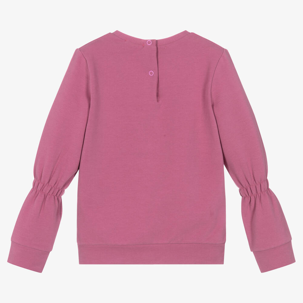 Everything Must Change Girls Purple Cotton Disney Sweatshirt Childrensalon Outlet