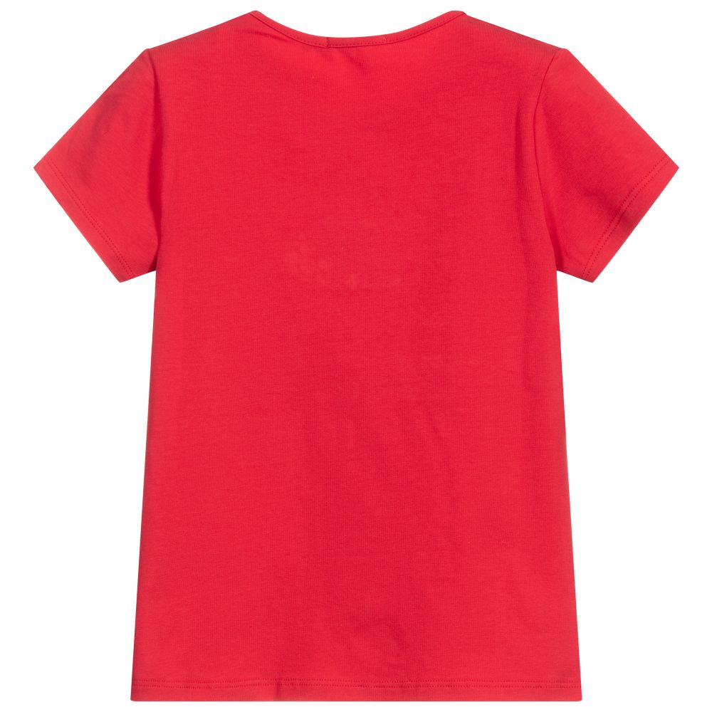 Everything Must Change-Girls Red Cotton T-Shirt | Childrensalon Outlet