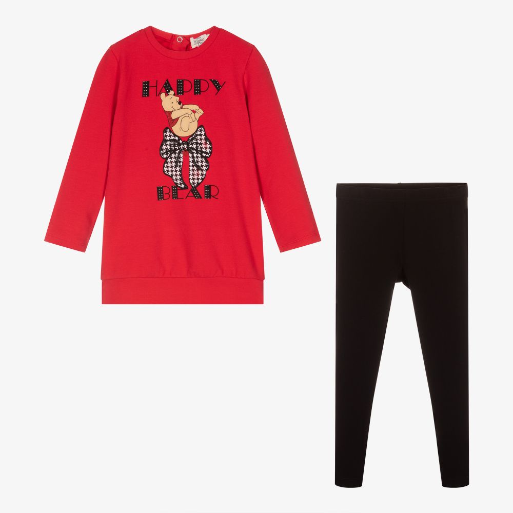 Everything Must Change-Красный свитер Disney с легинсами для девочек | Childrensalon Outlet