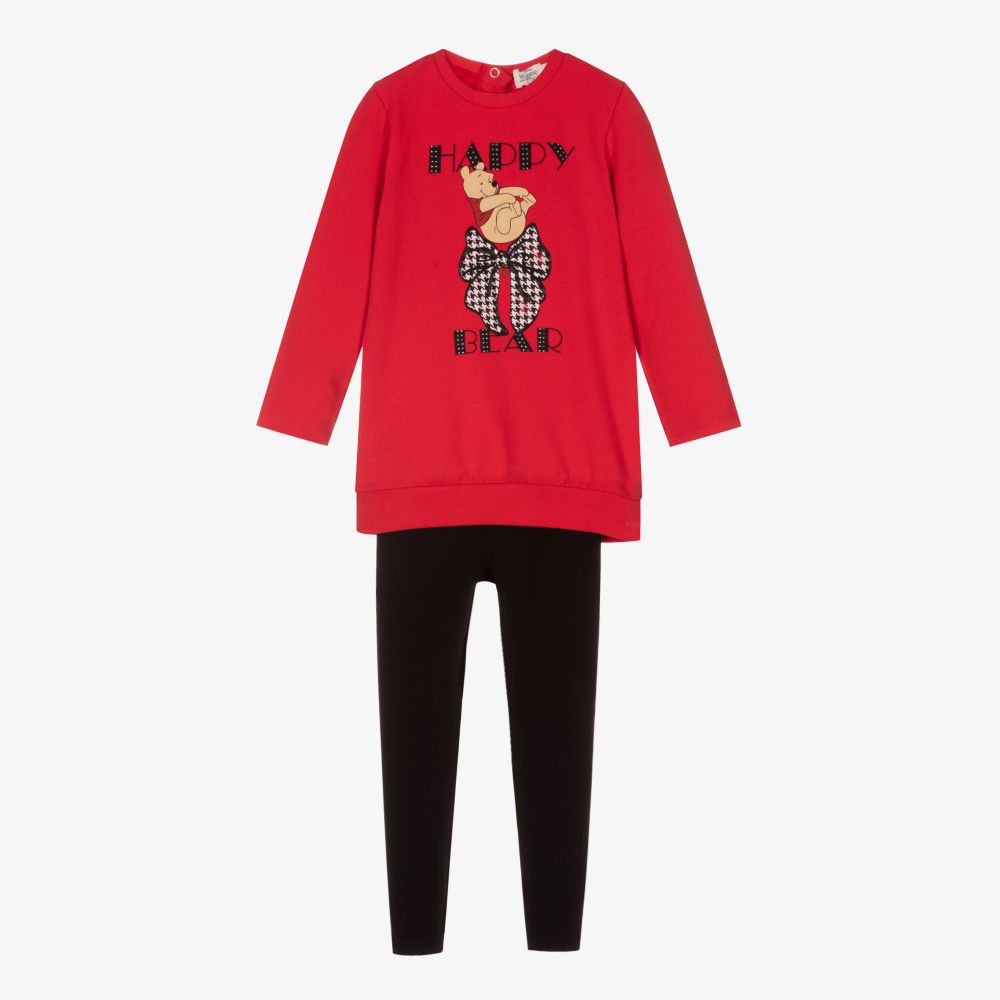 Everything Must Change - Красный свитер Disney с легинсами для девочек | Childrensalon