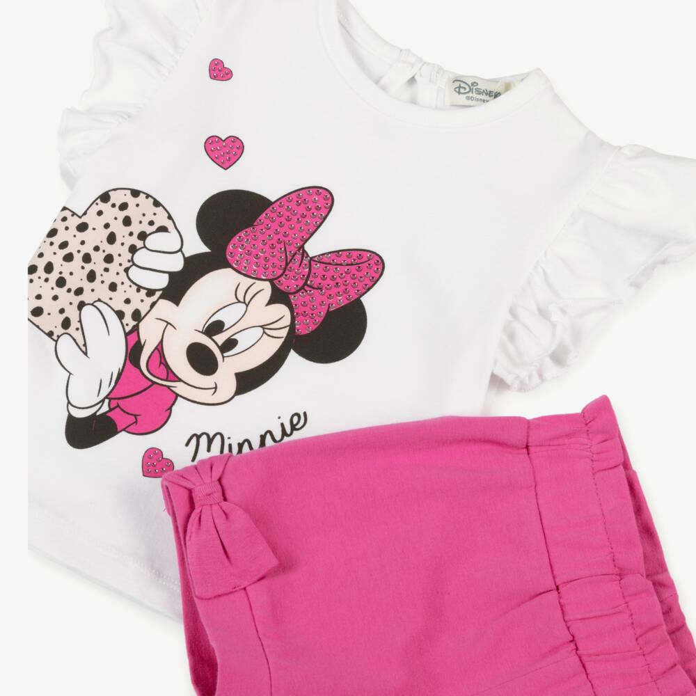 Everything Must Change-Girls Rose Cotton Minnie Outfit Set | Childrensalon Outlet