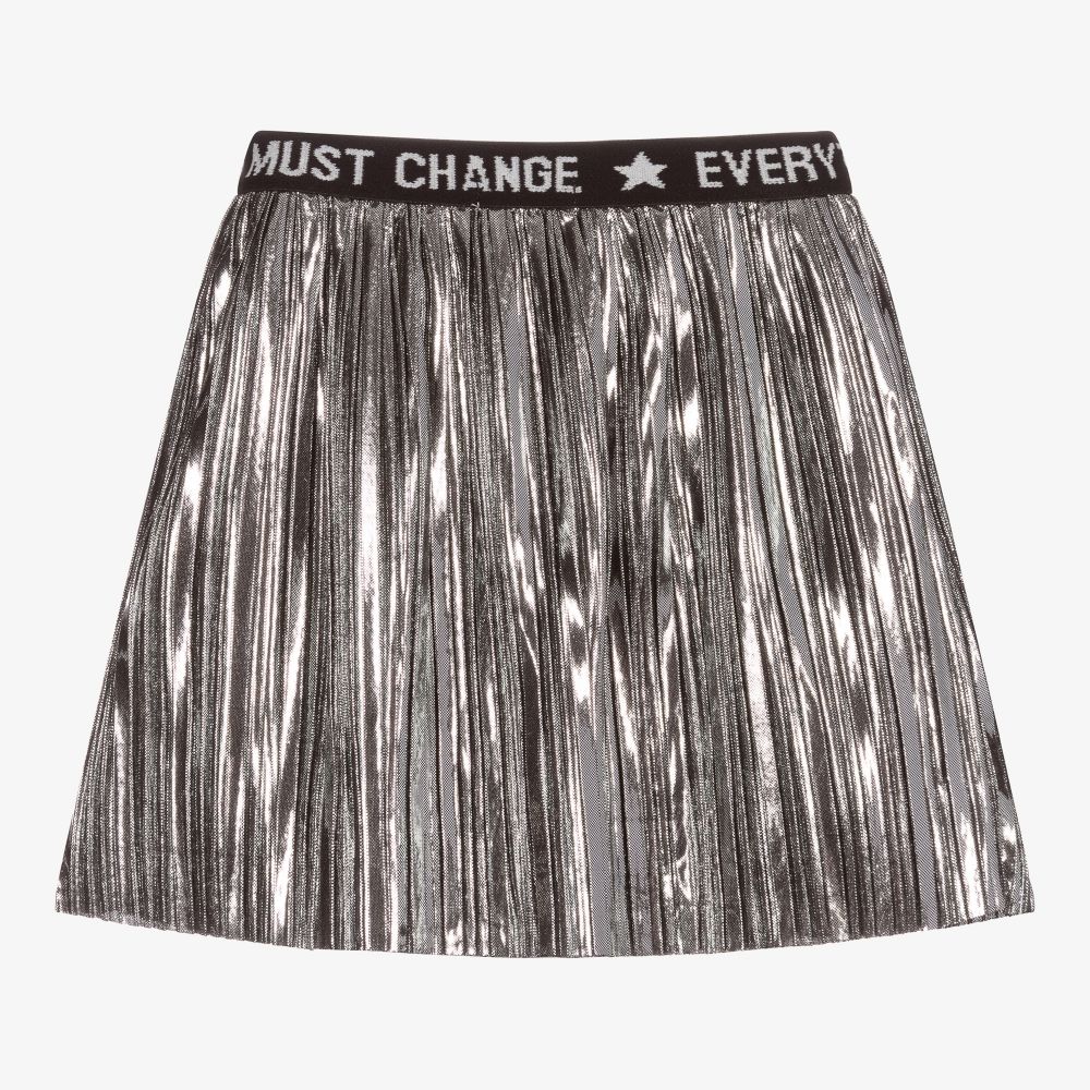 Everything Must Change-Girls Silver Pleated Skirt | Childrensalon Outlet
