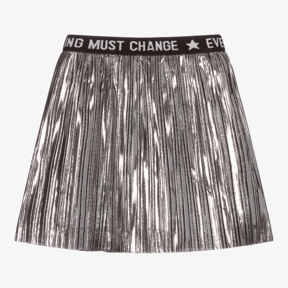 Pink and silver pleated skirt shop