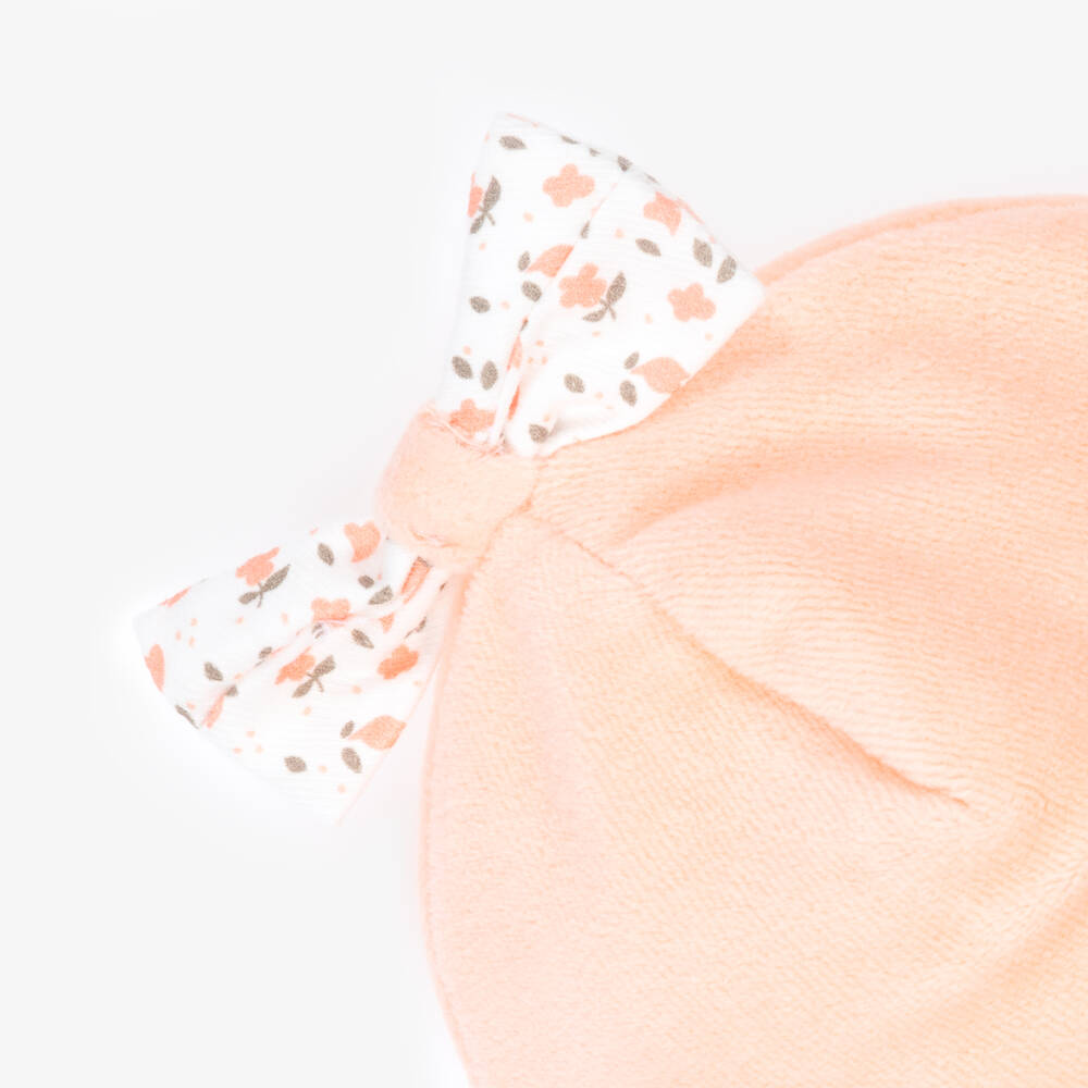 Everything Must Change-Girls Soft Peach Velour Cap | Childrensalon Outlet