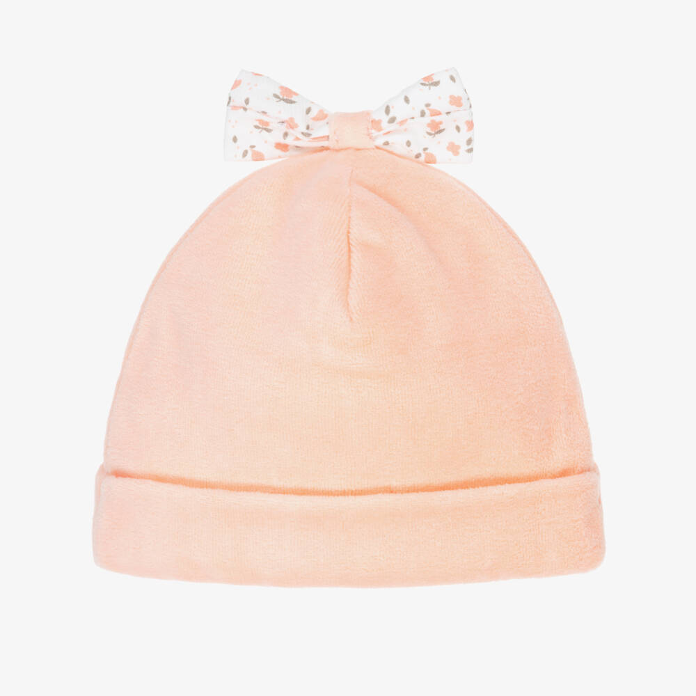 Everything Must Change-Girls Soft Peach Velour Cap | Childrensalon Outlet