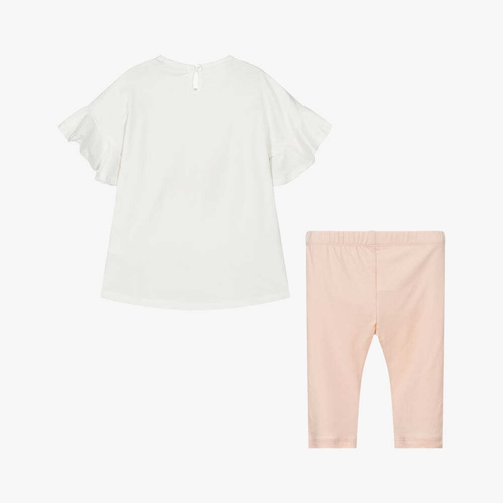 Everything Must Change-Girls Soft Pink Butterfly Leggings Ensemble | Childrensalon Outlet