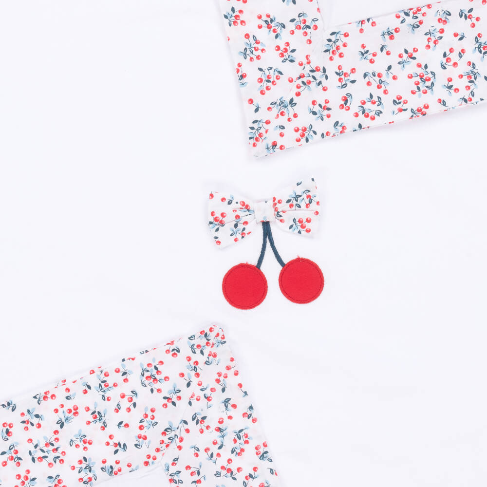 Everything Must Change-Girls Soft White Cherry Blanket | Childrensalon Outlet