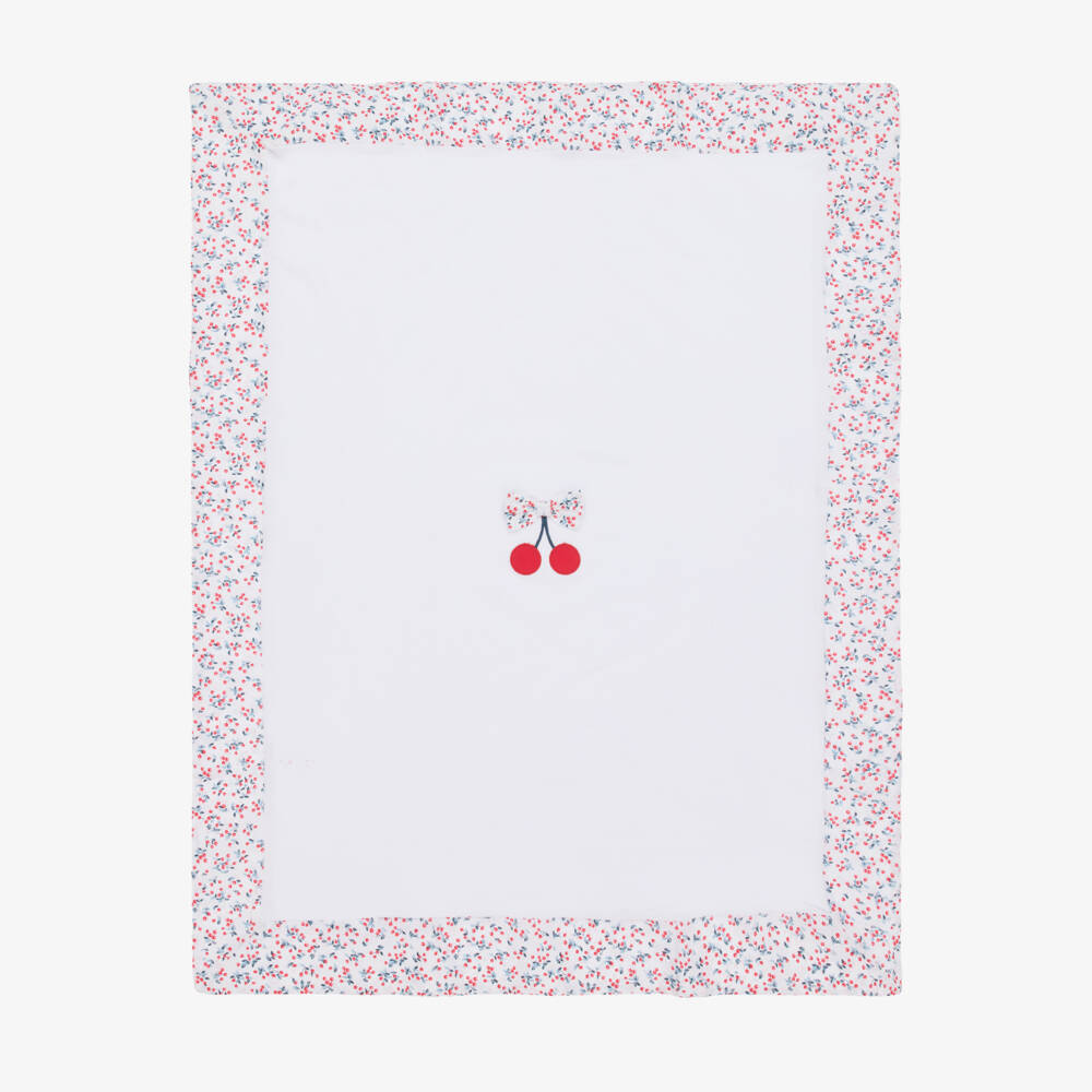Everything Must Change-Girls Soft White Cherry Blanket | Childrensalon Outlet