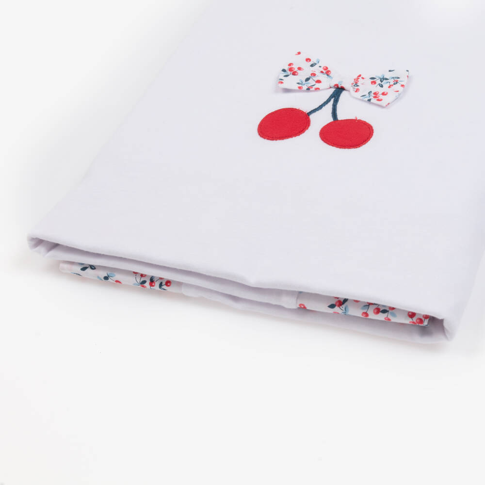 Everything Must Change-Girls Soft White Cherry Blanket | Childrensalon Outlet
