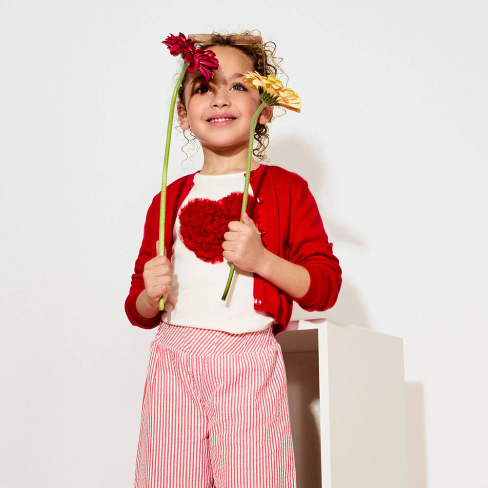 Everything Must Change-Girls Soft White Heart Tee | Childrensalon Outlet