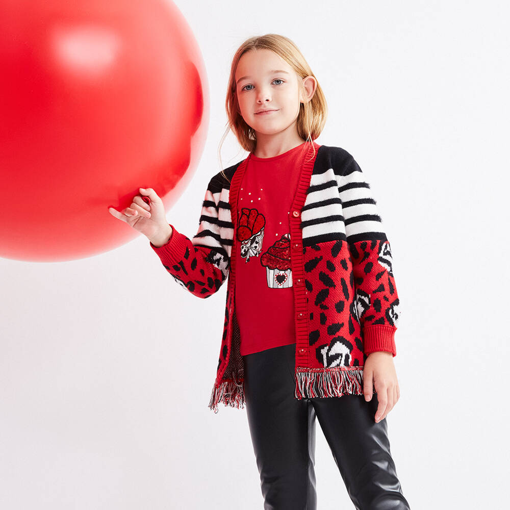 Everything Must Change-Girls Vibrant Cotton Wool Cardigan | Childrensalon Outlet