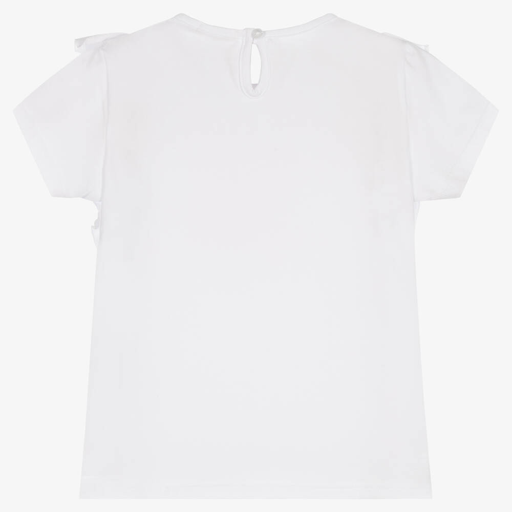 Everything Must Change-Girls White Bag Cotton T-Shirt | Childrensalon Outlet