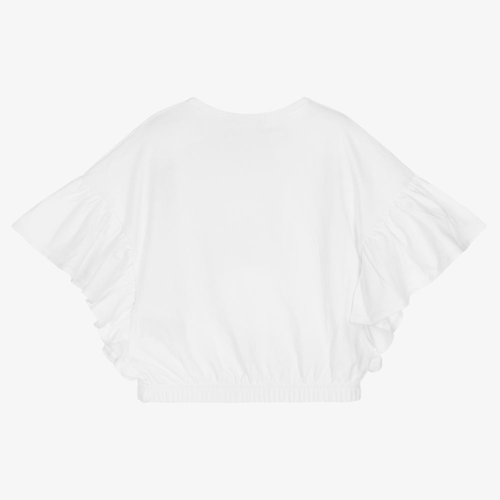 Everything Must Change-Белый укороченный топ из хлопка для девочек | Childrensalon Outlet