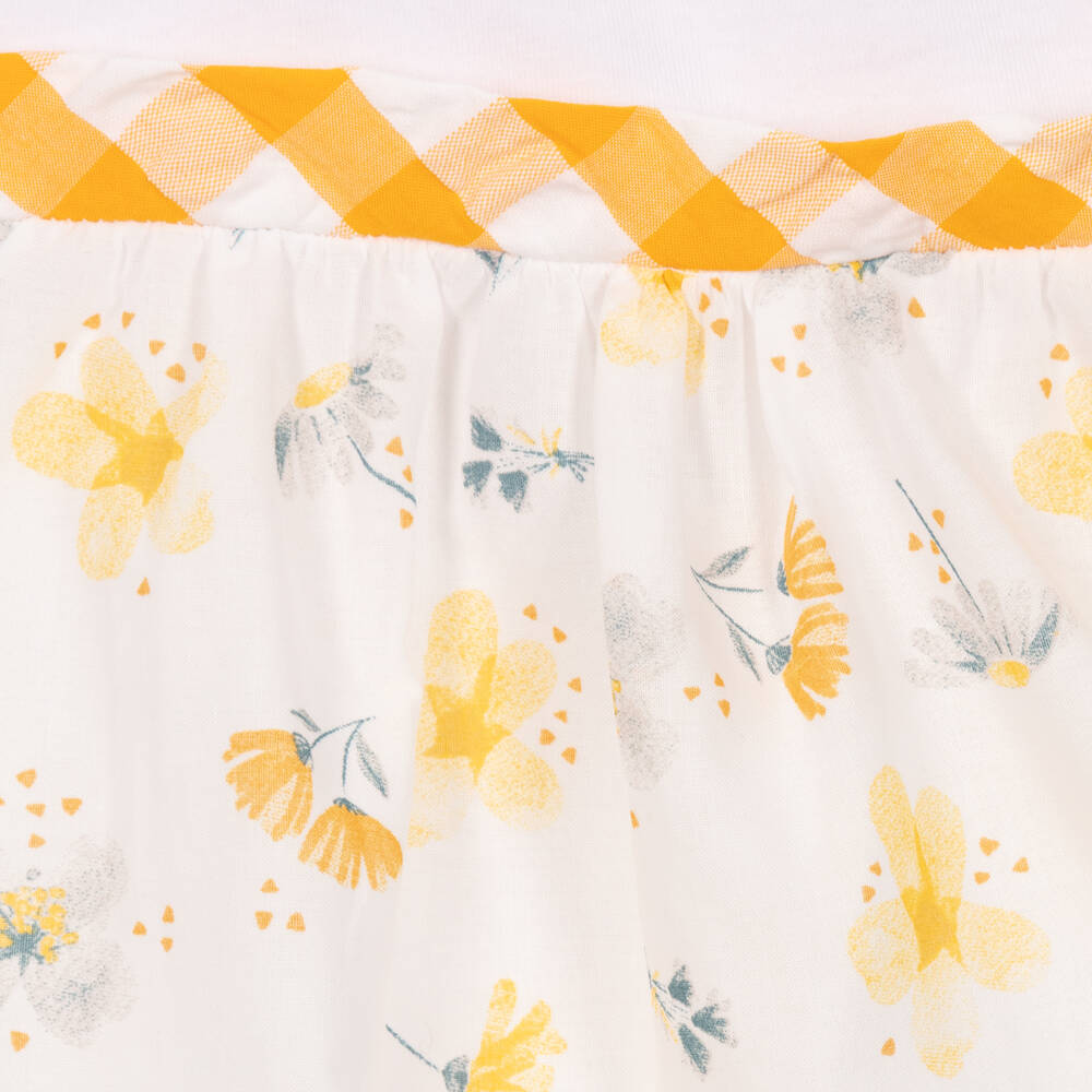 Everything Must Change-Белое хлопковое платье с цветами | Childrensalon Outlet