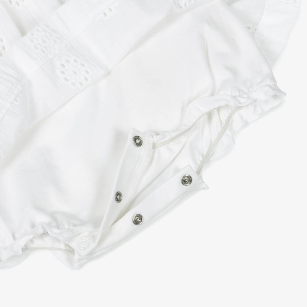 Everything Must Change-Girls White Eyelet Floral Dress | Childrensalon Outlet