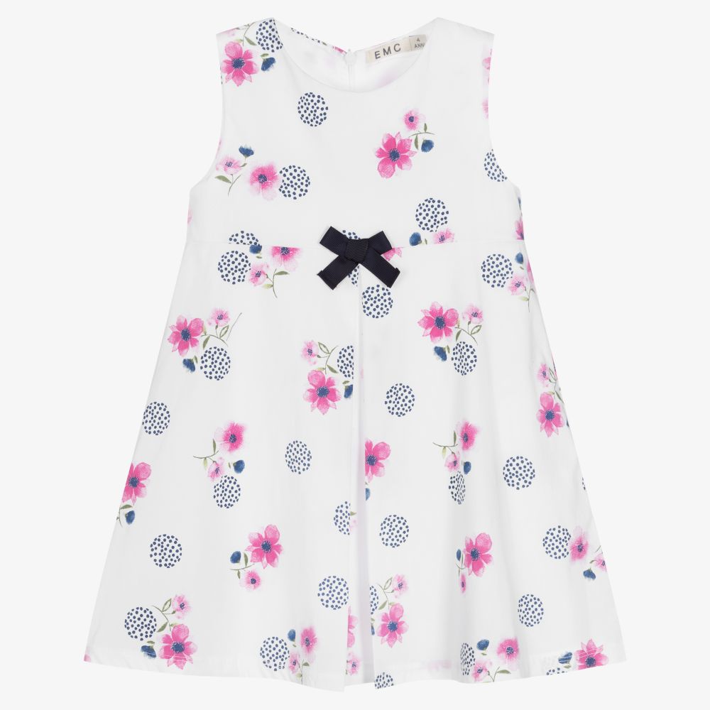 Everything Must Change - Weißes Kleid mit Blumen-Print (M) | Childrensalon