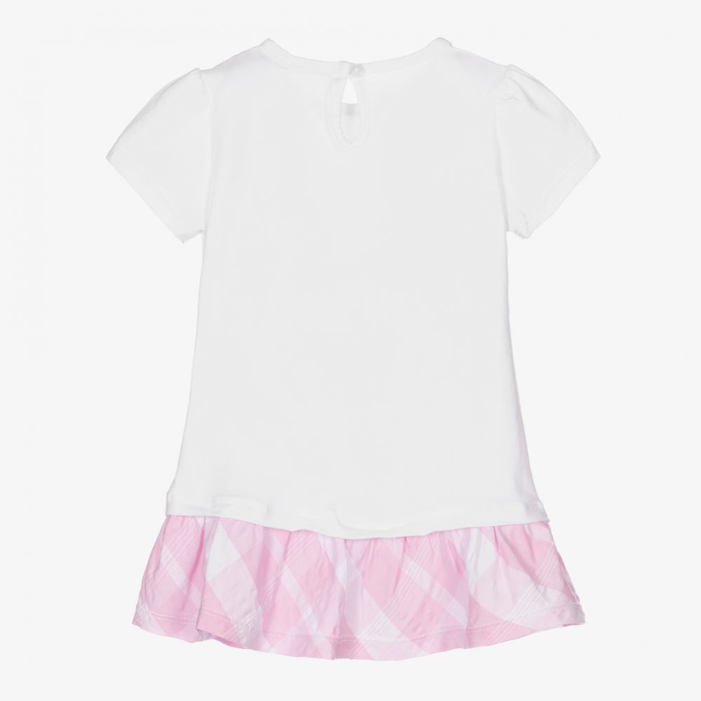 Everything Must Change-Girls White & Pink Dress Set | Childrensalon Outlet