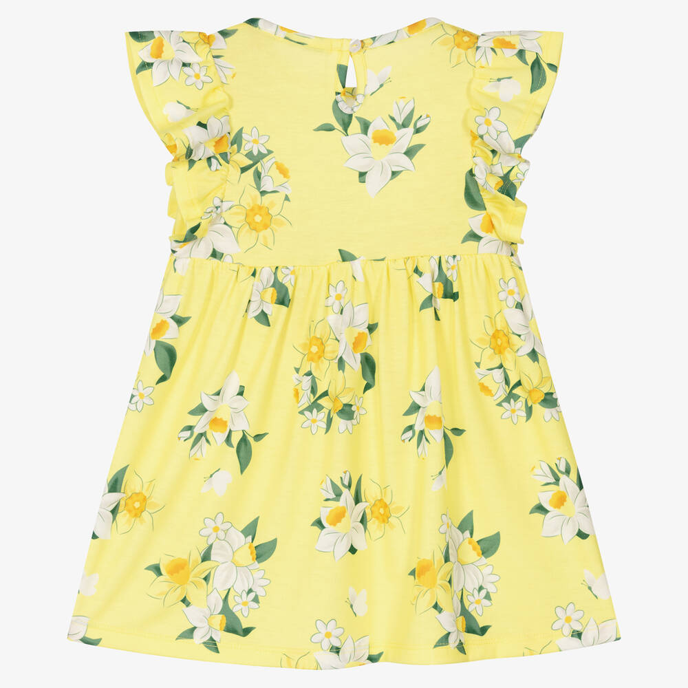 Everything Must Change-Girls Yellow Jersey Daffodil Dress | Childrensalon Outlet