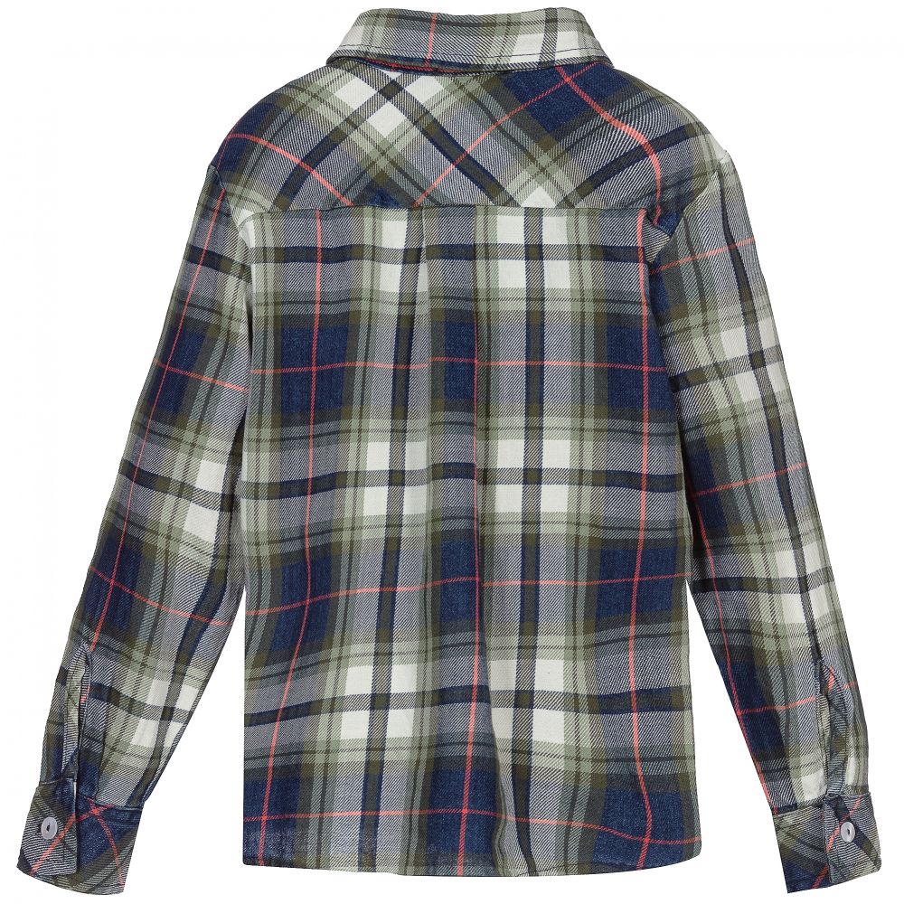 Everything Must Change-Green & Blue Check Shirt | Childrensalon Outlet