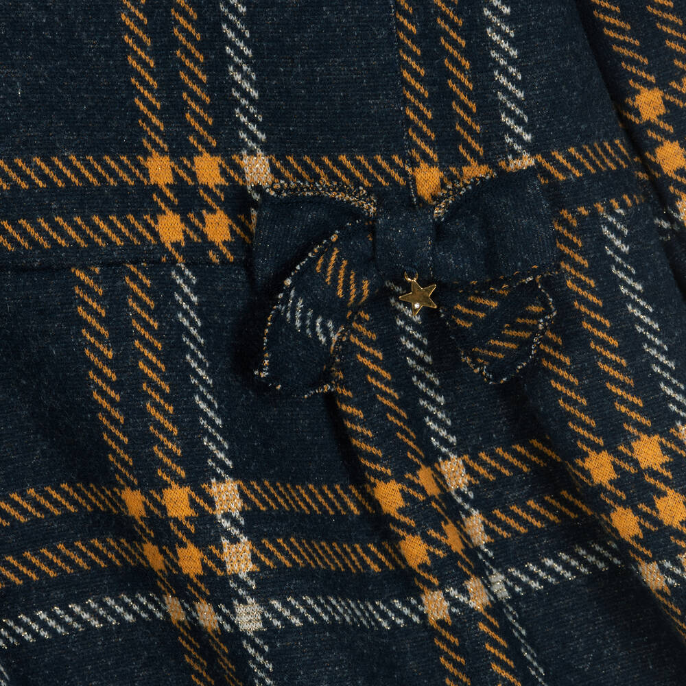 افريثينغ مست تشاينج-Grey & Orange Check Dress | Childrensalon Outlet