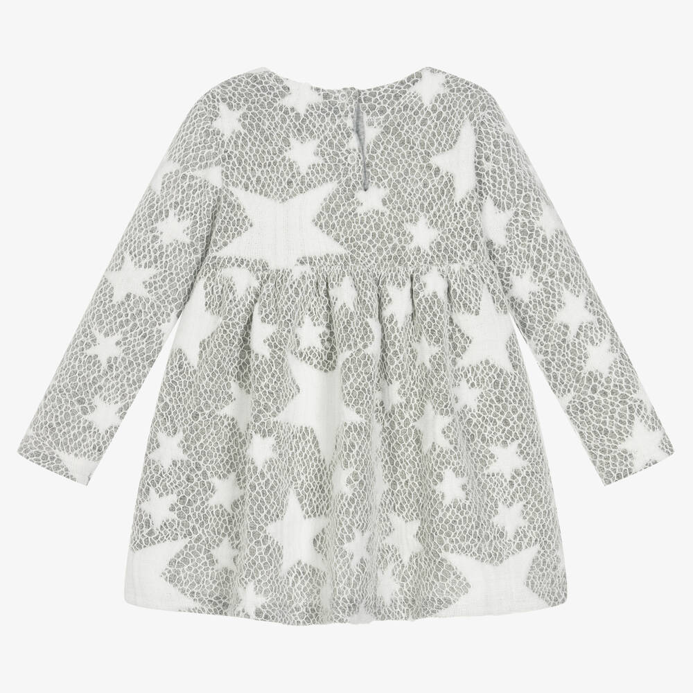 Everything Must Change-Grey & White Knitted Dress | Childrensalon Outlet