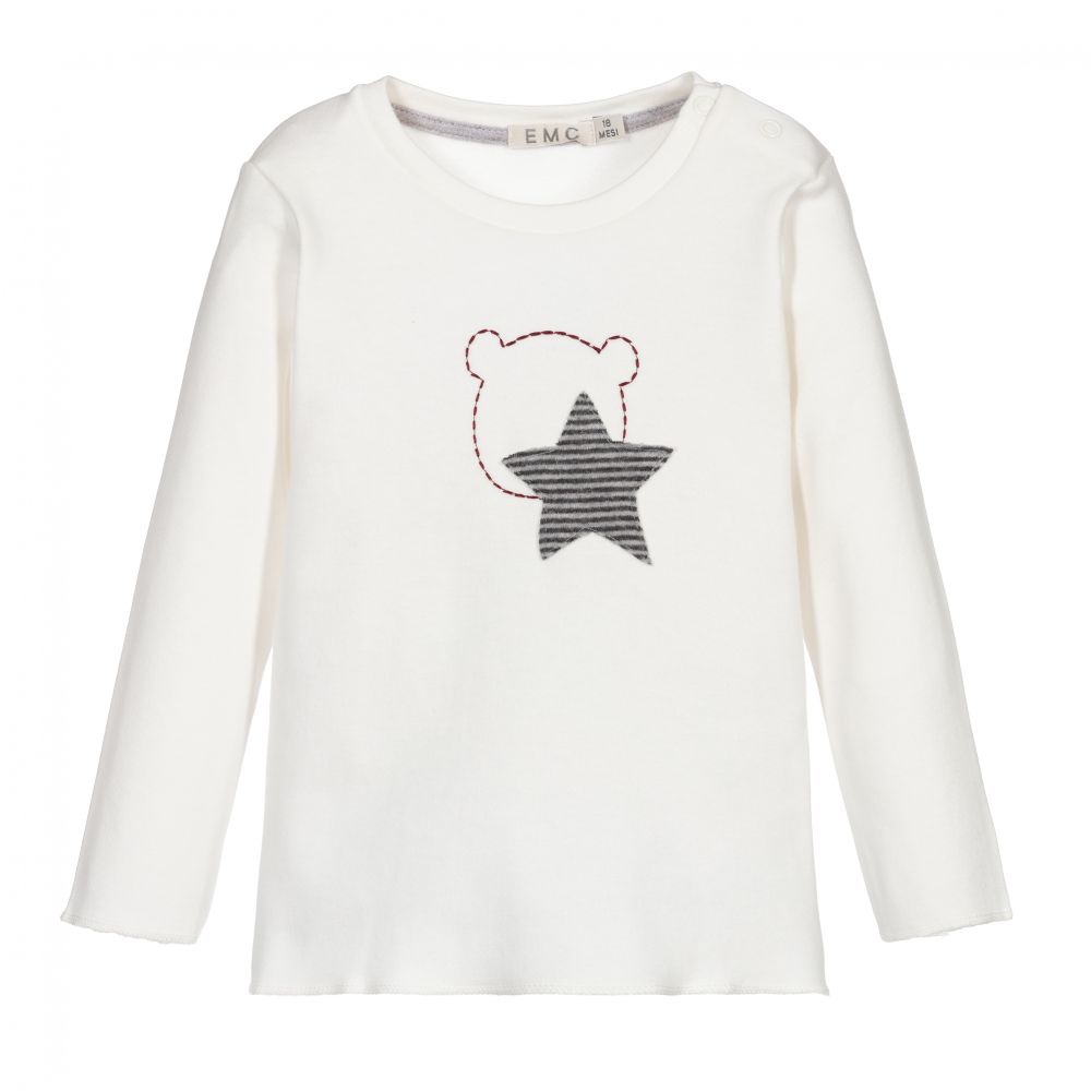 Everything Must Change - Ivory Cotton Baby Top | Childrensalon