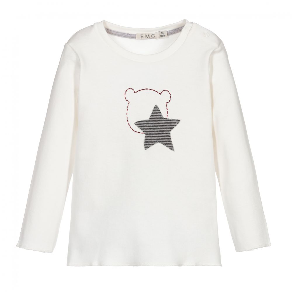 Everything Must Change-Ivory Cotton Baby Top | Childrensalon Outlet