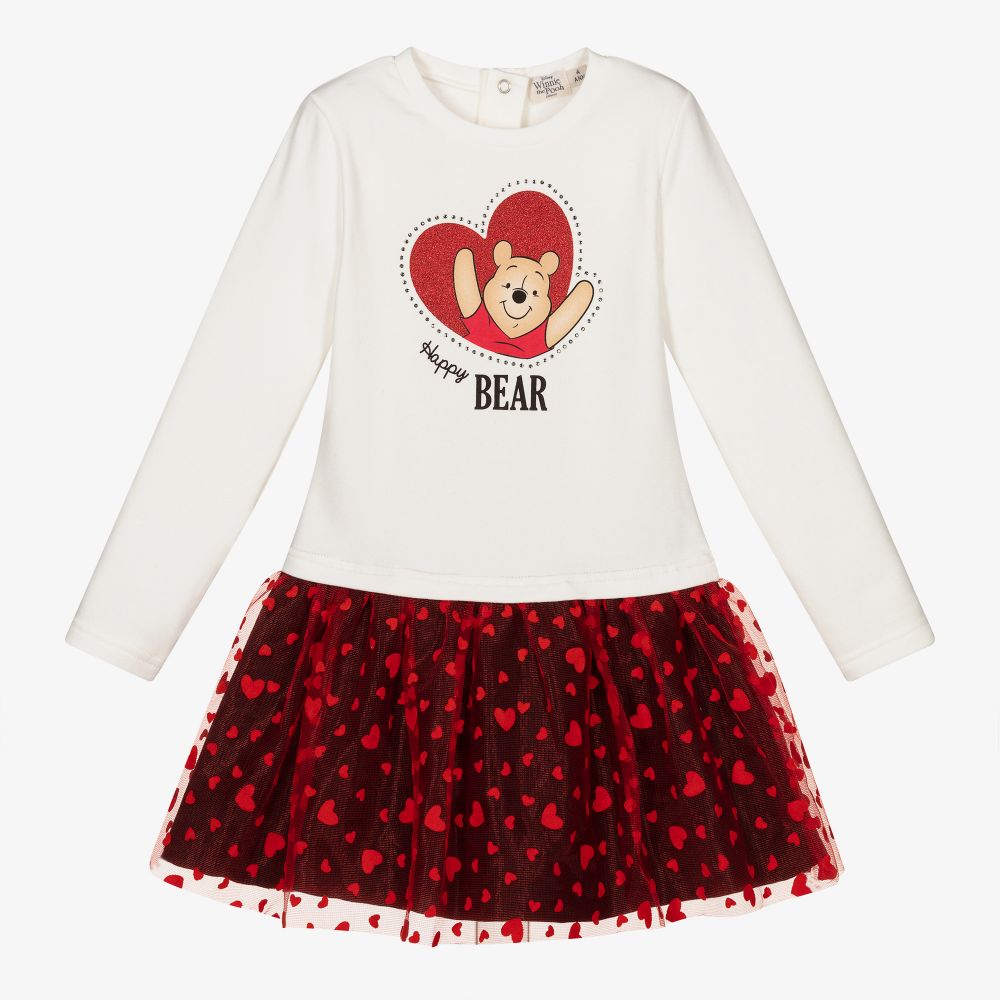 Everything Must Change - Ivory & Red Disney Tulle Dress | Childrensalon