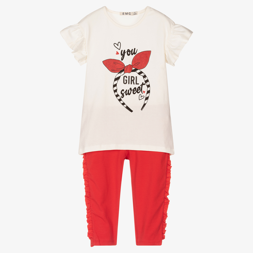 Everything Must Change - Elfenbeinfarbenes Oberteil & Leggings Set | Childrensalon