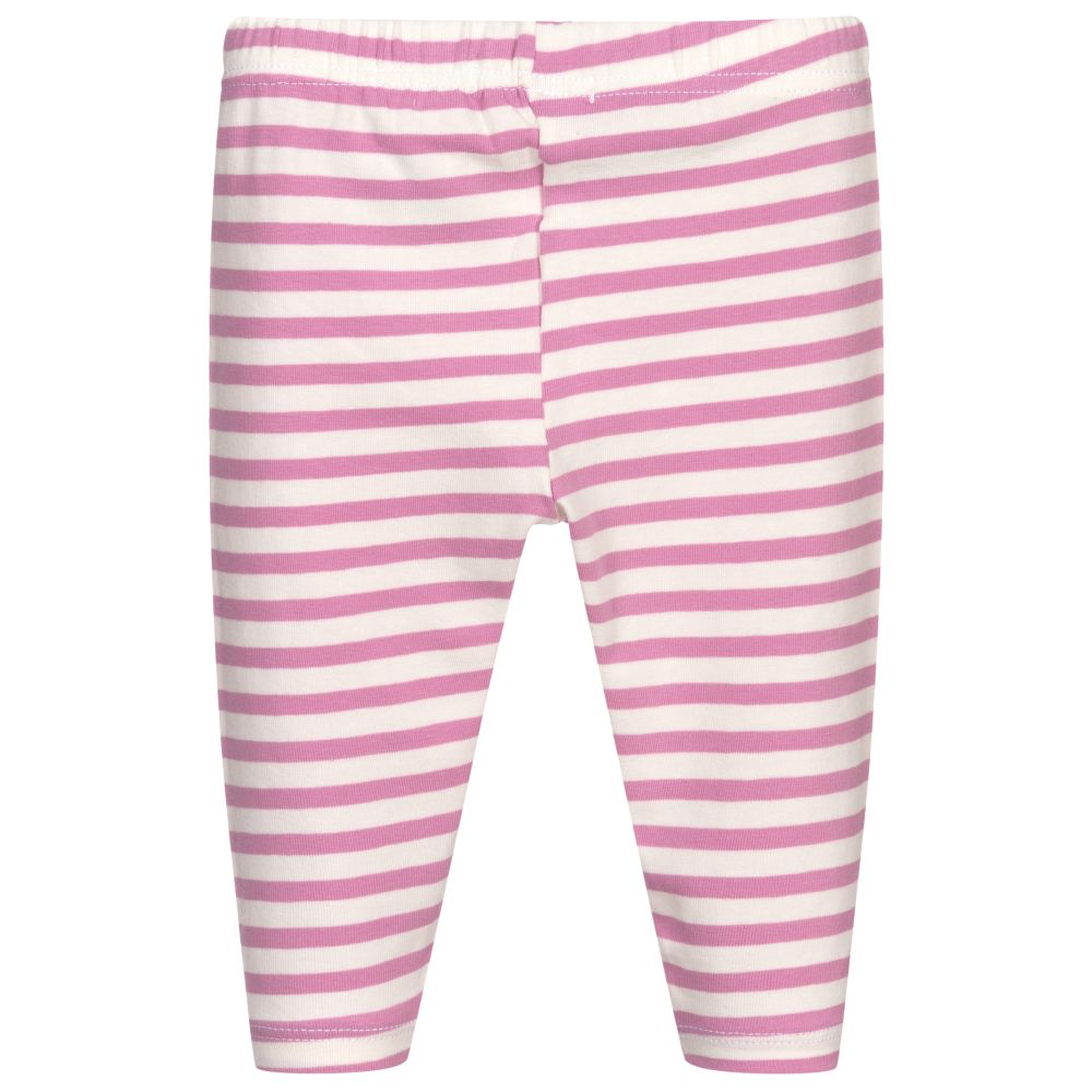 Everything Must Change-Lilac Striped Cotton Leggings | Childrensalon Outlet