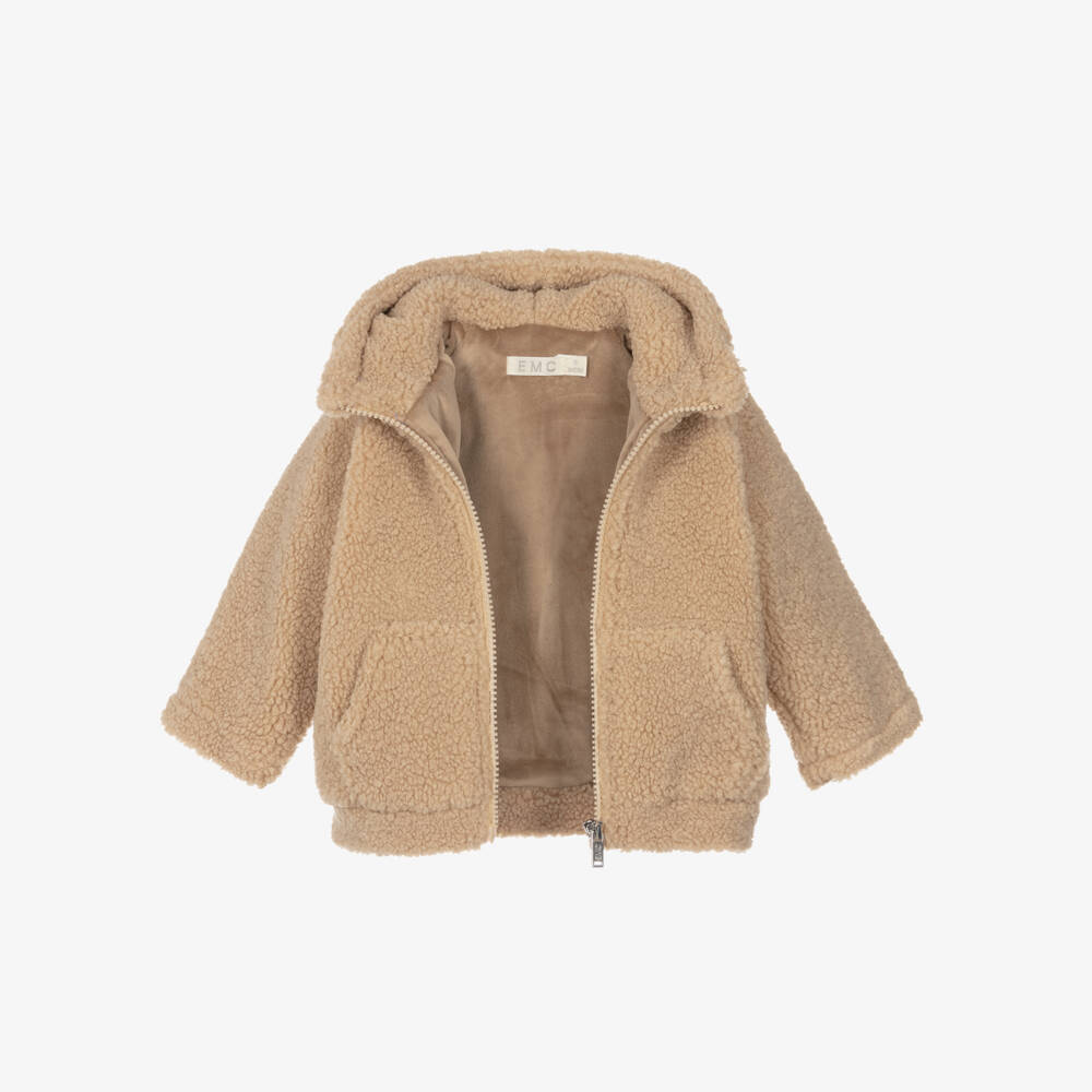 Everything Must Change-Little Boys Cozy Teddy Hooded Coat | Childrensalon Outlet