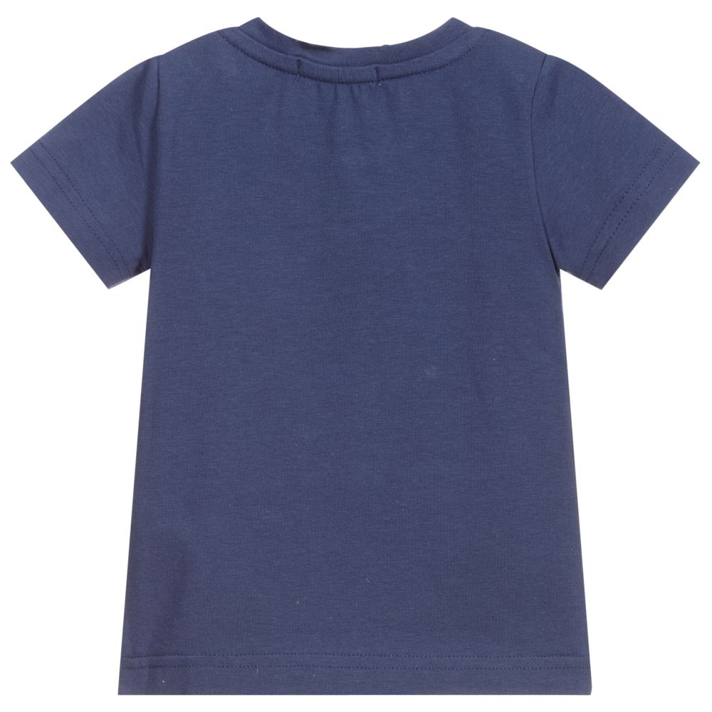 Everything Must Change-Navy Blue Cotton Baby T-Shirt | Childrensalon Outlet