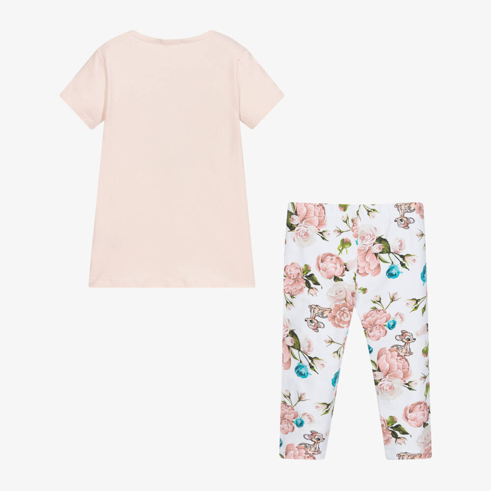 Everything Must Change-طقم ليغنغز وتوب قطن جيرسي لون زهري للبنات | Childrensalon Outlet