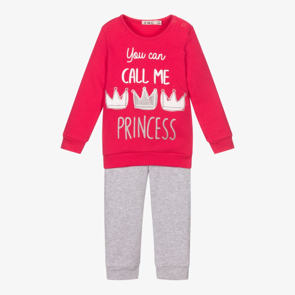 Everything Must Change - Princess Schlafanzug in Pink und Grau | Childrensalon