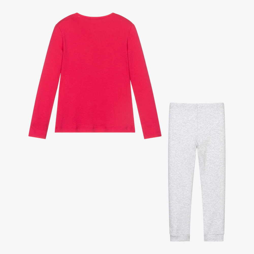 Everything Must Change-Розовая хлопковая пижама с сердечками | Childrensalon Outlet