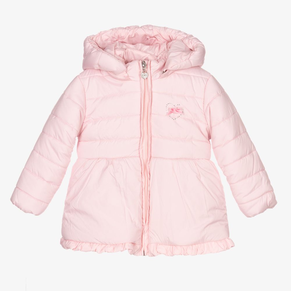 Everything Must Change - Rosafarbene Steppjacke mit Kapuze | Childrensalon