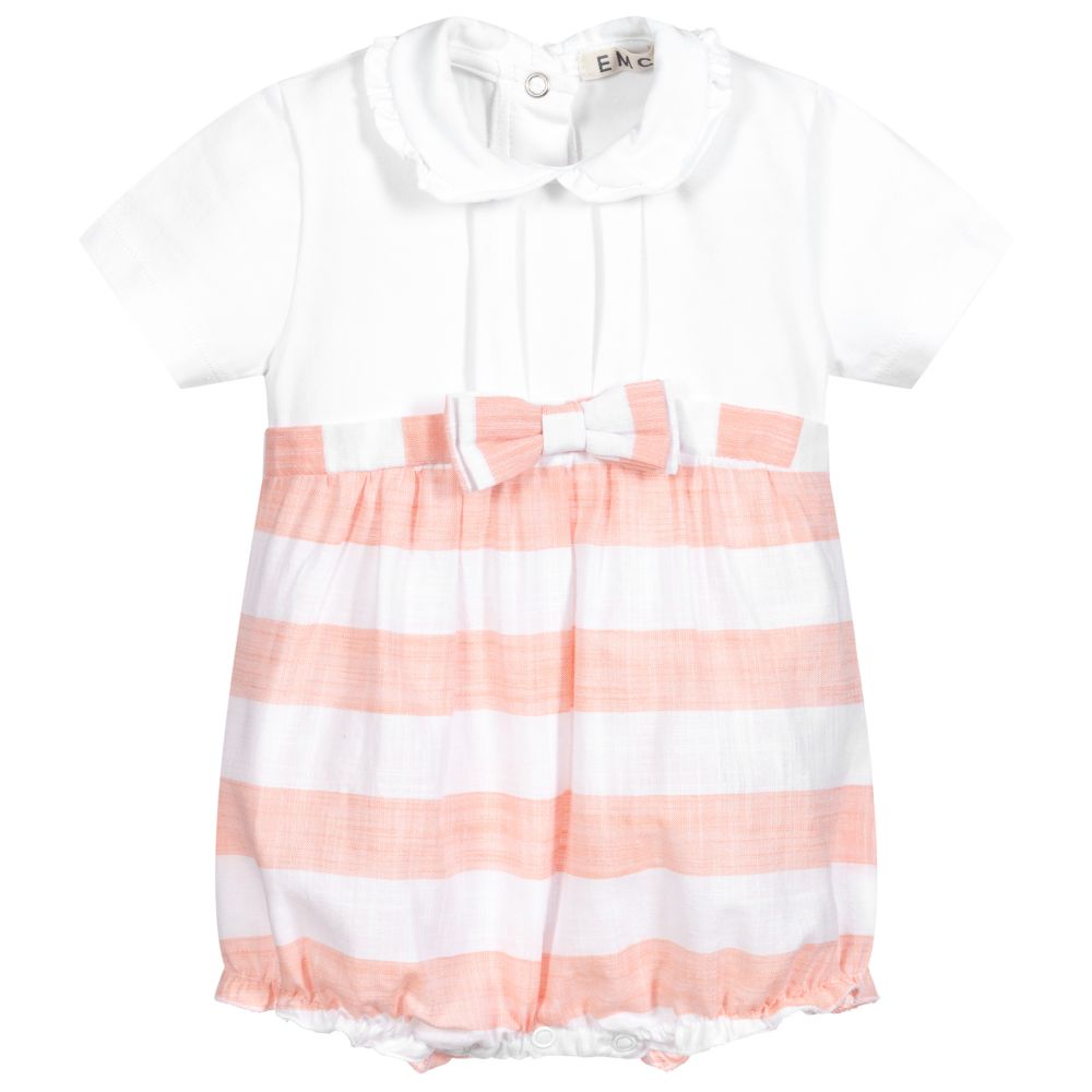 Everything Must Change - Pink & White Baby Shortie | Childrensalon