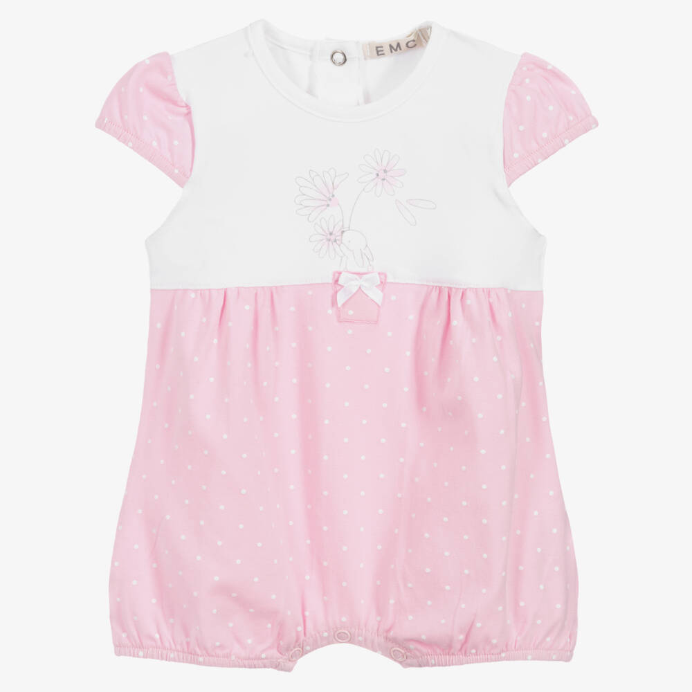 Everything Must Change-Pink & White Cotton Shortie | Childrensalon Outlet