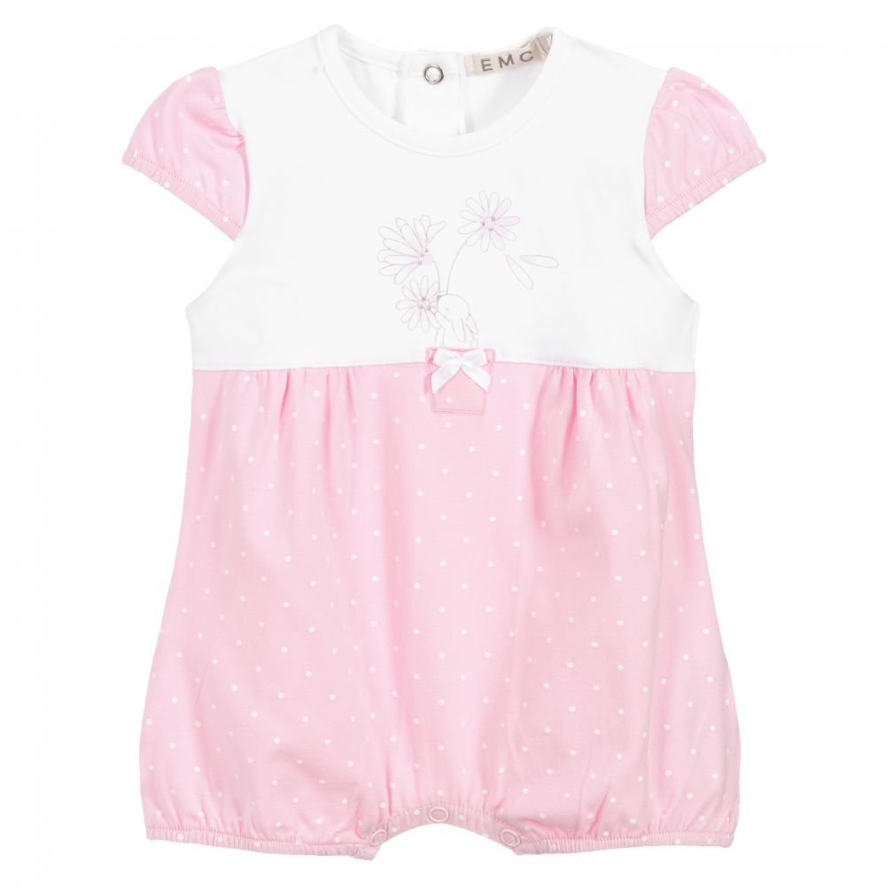 Everything Must Change - Pink & White Cotton Shortie | Childrensalon