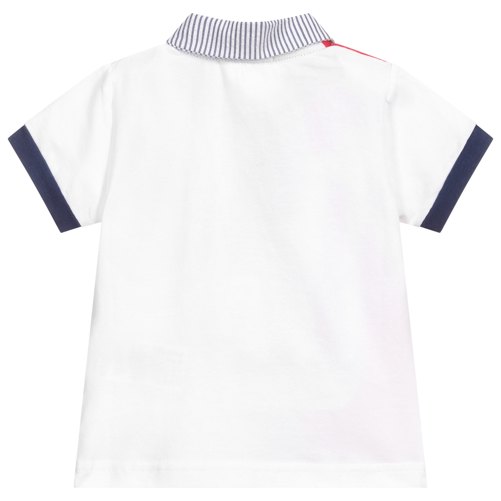 Everything Must Change-Red & White Cotton Polo Shirt | Childrensalon Outlet