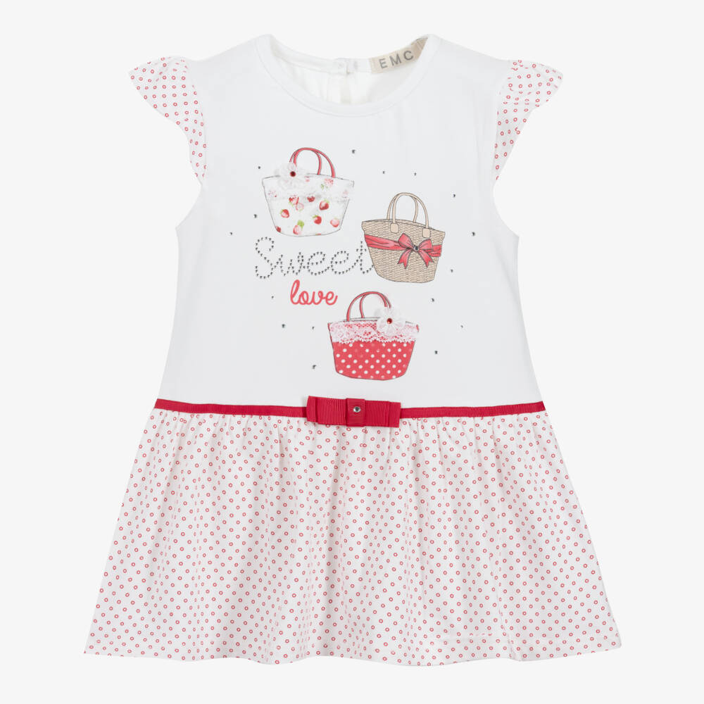 Everything Must Change-Red & White Jersey Dress | Childrensalon Outlet