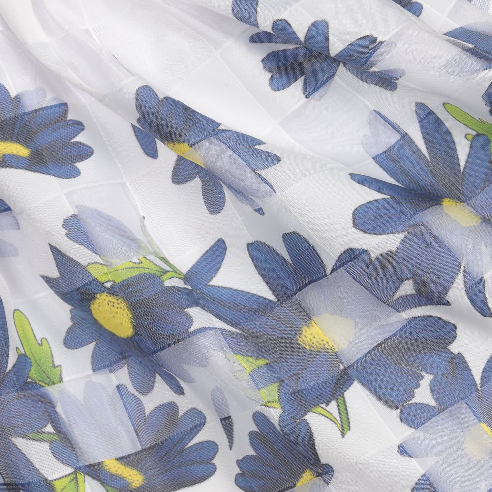 Everything Must Change-White & Blue Floral Skirt | Childrensalon Outlet