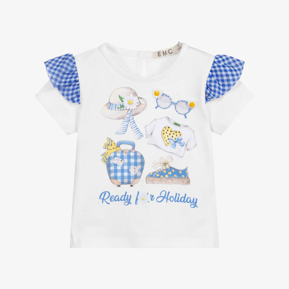 Everything Must Change-White Cotton Baby T-Shirt | Childrensalon Outlet