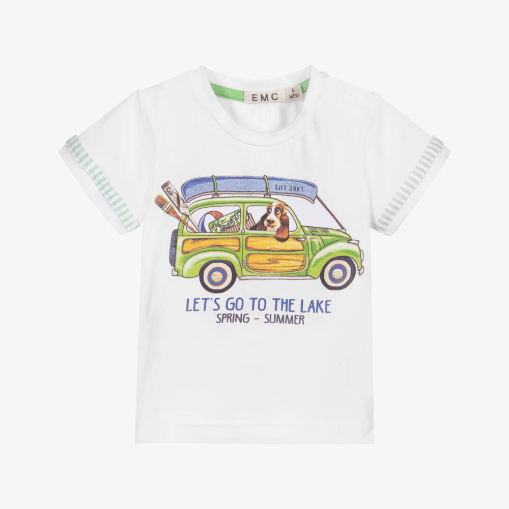 Everything Must Change-White Cotton Baby T-Shirt | Childrensalon Outlet