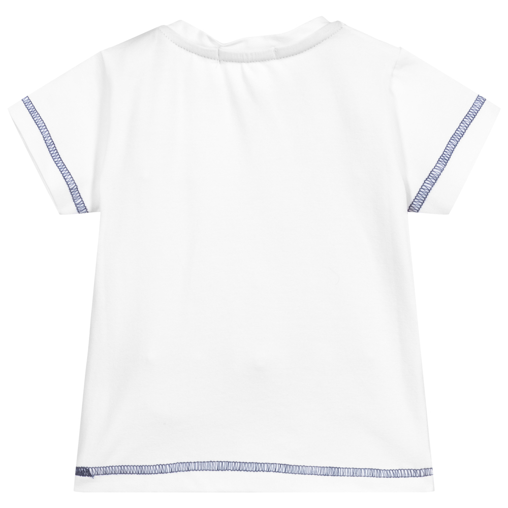 Everything Must Change-White Cotton Baby T-Shirt | Childrensalon Outlet