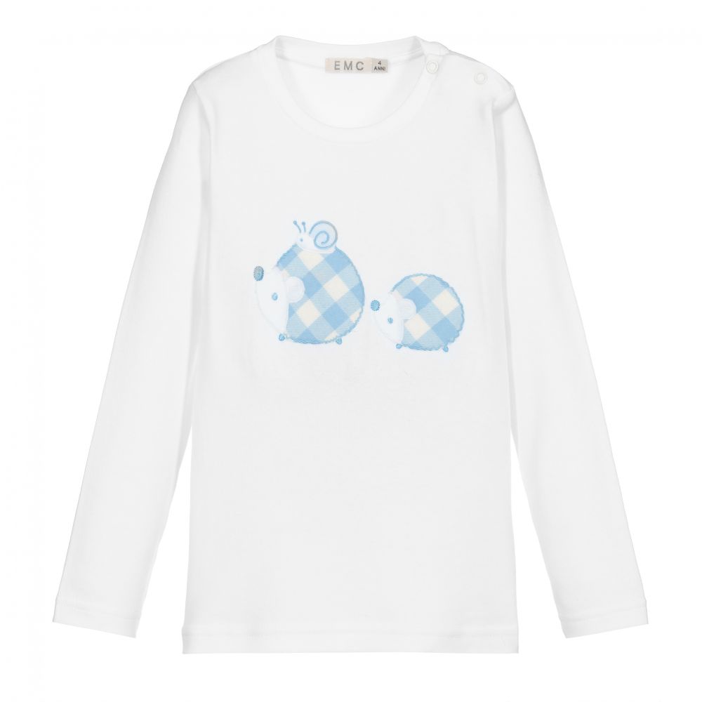 Everything Must Change-White Cotton Jersey Baby Top | Childrensalon Outlet