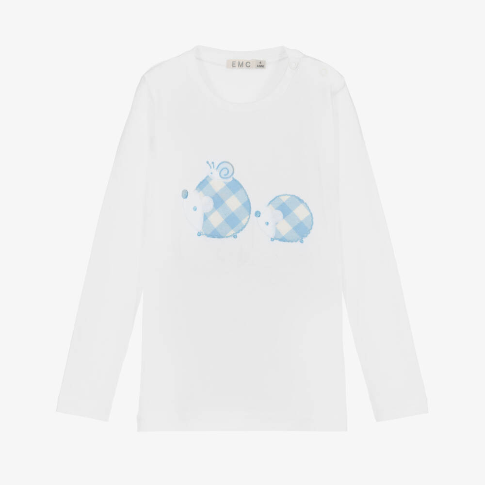 Everything Must Change-White Cotton Jersey Baby Top | Childrensalon Outlet
