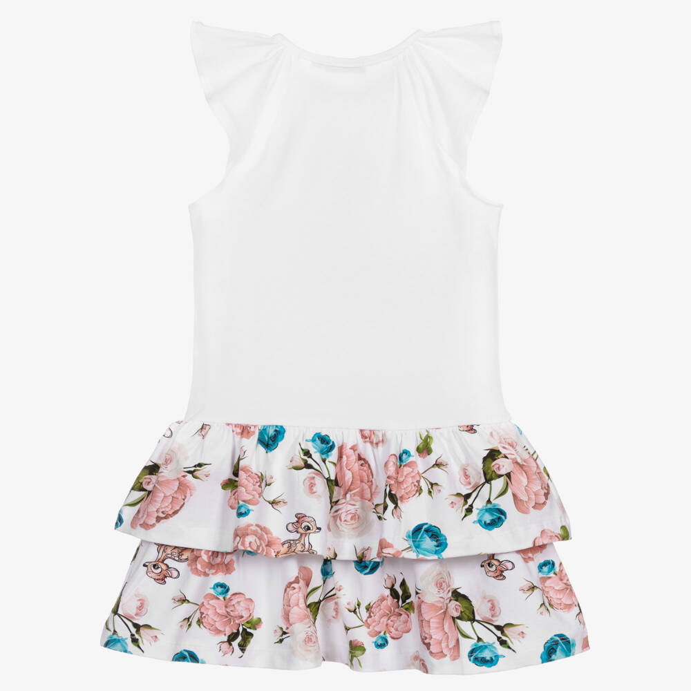 Everything Must Change-فستان قطن جيرسي لون أبيض | Childrensalon Outlet