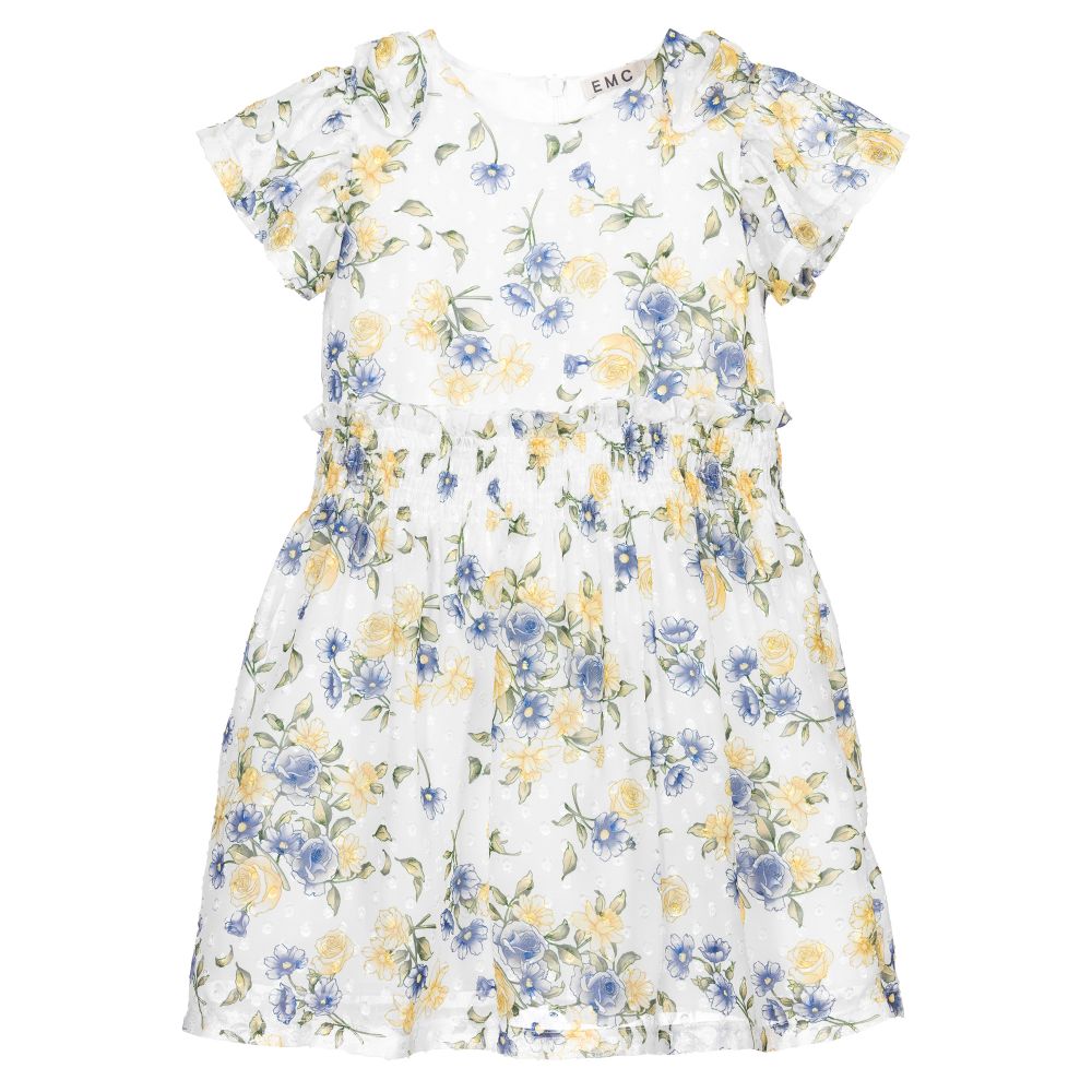 Everything Must Change - White Floral Print Dress | Childrensalon