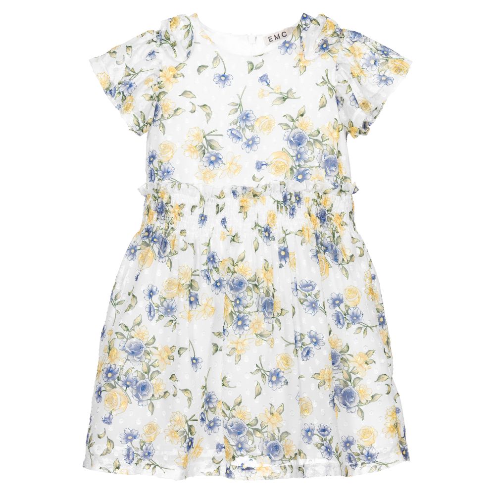 Everything Must Change - Robe fleurie blanche | Childrensalon